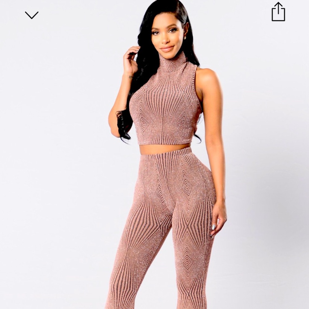 Fashion Nova Out Shine Them Set Mauve